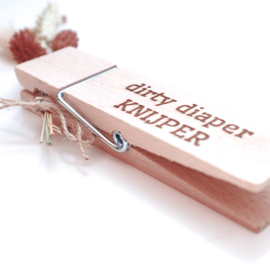 Houten knijper XXL gepersonaliseerd (juffencadeau / meestercadeau kinderdagverblijf)