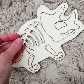 Sensorische Speelset Dino Botjes Opgraven – Zoeken, Graven en Puzzelen