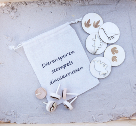 Stempelset dierensoorten dinosaurussen