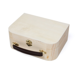 Houten koffer klein gepersonaliseerd