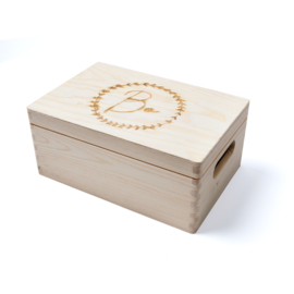 Gepersonaliseerde houten memorybox
