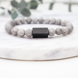 Vader zoon matchende armbanden gepersonaliseerd
