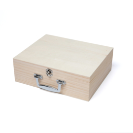 Houten koffer groot gepersonaliseerd