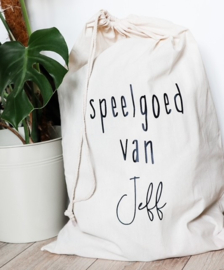 Gepersonaliseerde speelgoedzak