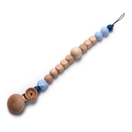 Speenkoord met houten figuurtje (optie: naam laten graveren)