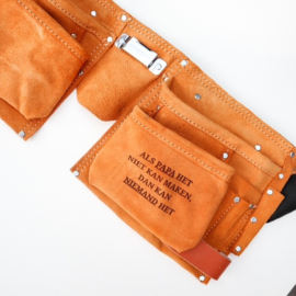 Gepersonaliseerde Leren Gereedschapsriem met Naam of Logo