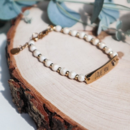 Armbandje met persoonlijke gravure