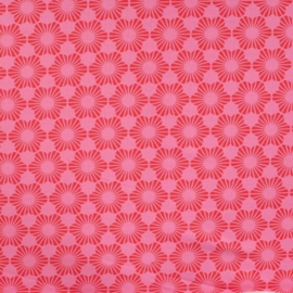 Haarband roze met bloemen