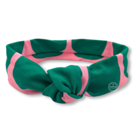 Haarband roze groen bubble