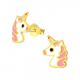 Kinderoorbellen unicorn gold plated