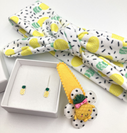 Strik - wrap haarband ananas