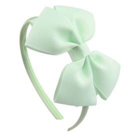 Diadeem met strik mint meisjes