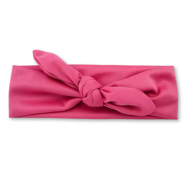 Haarband met strik Zuurstok roze