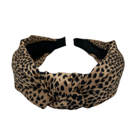 Haarband dierenprint met knoop