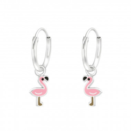 Oorringetjes met flamingo