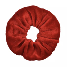 Scrunchie velvet rood