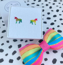 Kinderoorbellen unicorn regenboog