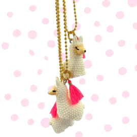 Kinderketting met alpaca wit