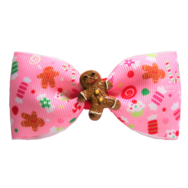 Haarstrik kerst gingerbread groot