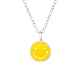 Kinderketting met smiley hangertje