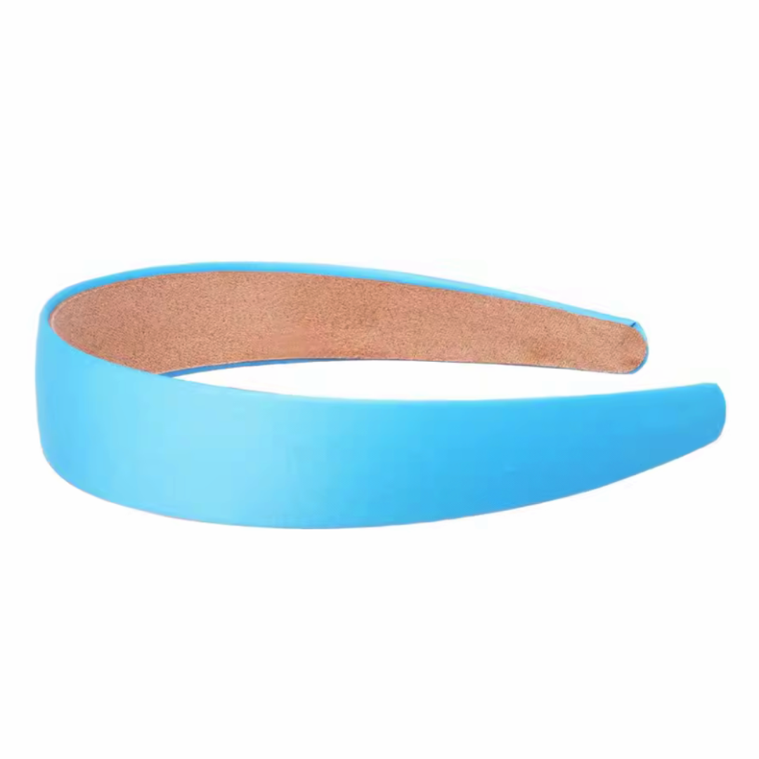 Haarband breed lucht blauw