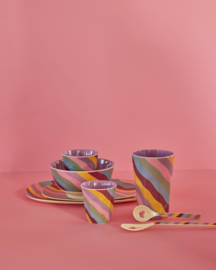 Rice | Melamine plate Funky stripes