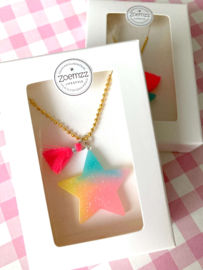 Kinderketting met rainbow ster