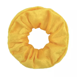 Scrunchie velvet geel