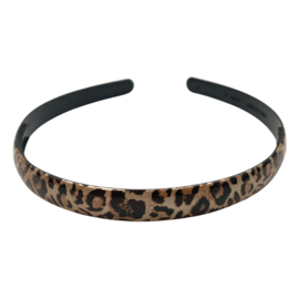 Diadeem smal met panterprint