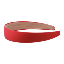 Brede diadeem/haarband helder rood