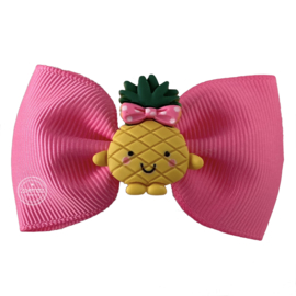 Haarstrik roze met ananas