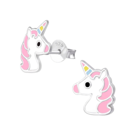 Kinderoorbellen unicorn roze