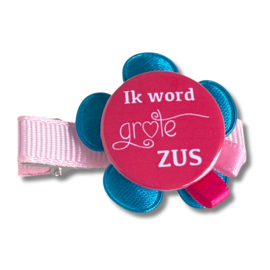 Haarspeld ik WORD grote zus roze