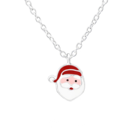 Kinderketting zilver kerstman