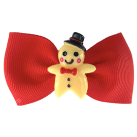 Haarstrik met koekmannetje rood