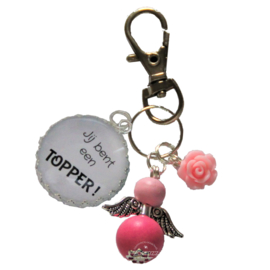Sleutelhanger jij bent een topper