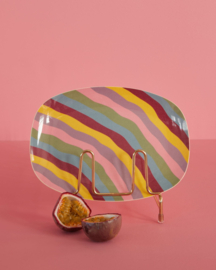 Rice | Melamine plate Funky stripes