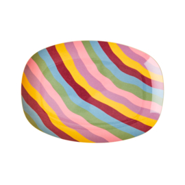 Rice | Melamine plate Funky stripes