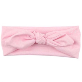 Knoop - wrap haarband effen roze