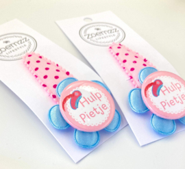 Haarspeld Hulp pietje roze