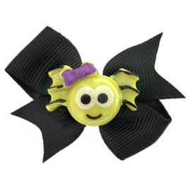 Haarstrik baby zwart met spinnetje