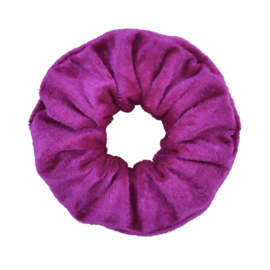 Scrunchie velvet roze/paars