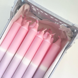 Dip Dye kaars | Lila - Roze