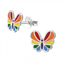 Kinderoorbellen vlinder regenboog