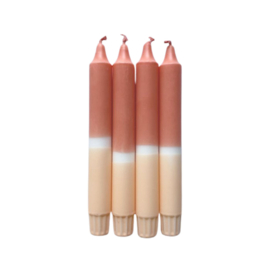 Dip Dye kaars | Roest - creme