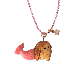 Kinderketting met zeemeermin roze