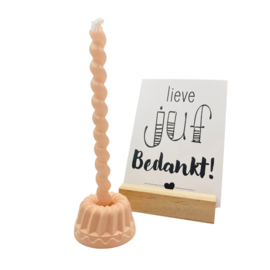Taartkandelaar zalm xxs