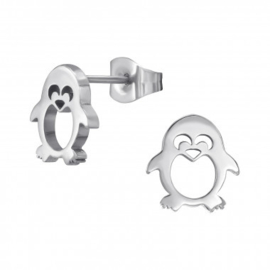 Kinderoorbellen chirurgisch staal Pinguïn