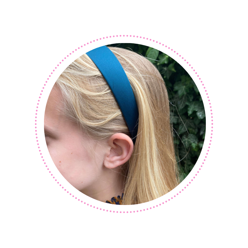 Brede haarband groen