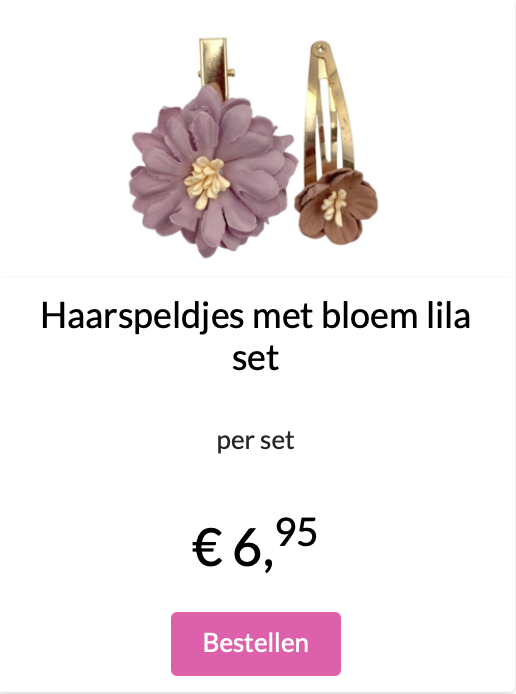 Bloemen haarspeldjes